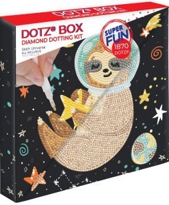 DBX.018 DOTZ® - BOX Diamond Dotting kit - 22x22cm - Sloth Universe